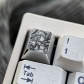 1U Titanium Alloy Artisan Keycaps Precision Pointillism for Mechanical Keyboard -Galbrena